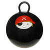 Skippybal zwart met piraat 45 cm voor jongens - Skippyballen