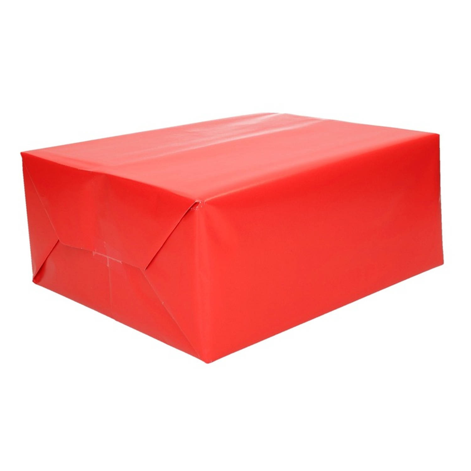 5x rollen Inpakpapier/cadeaupapier rood x 70 cm op rol - Cadeaupapier | Blokker