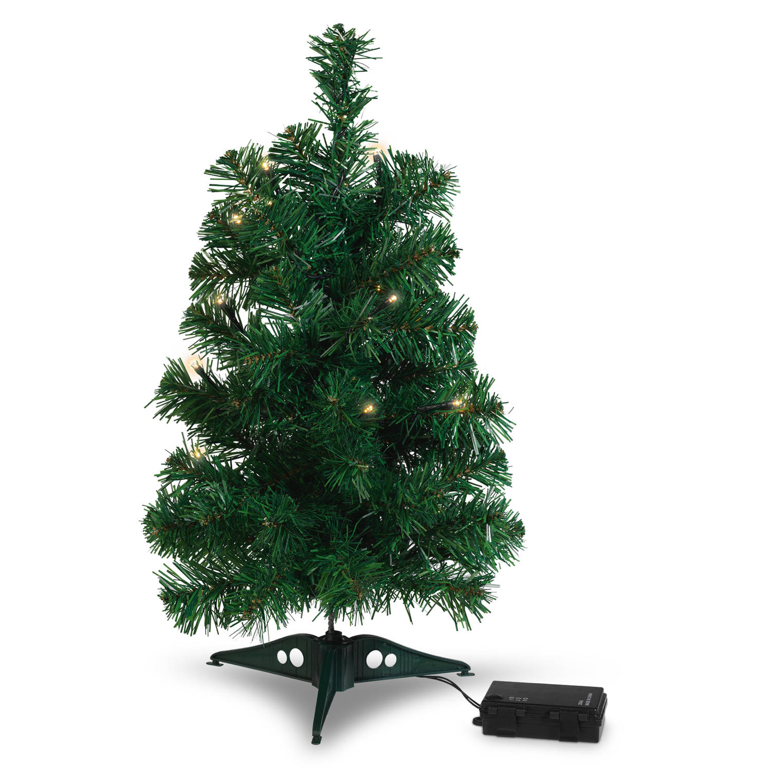 Mini Kunstkerstboom met LED-verlichting 45 cm | Blokker