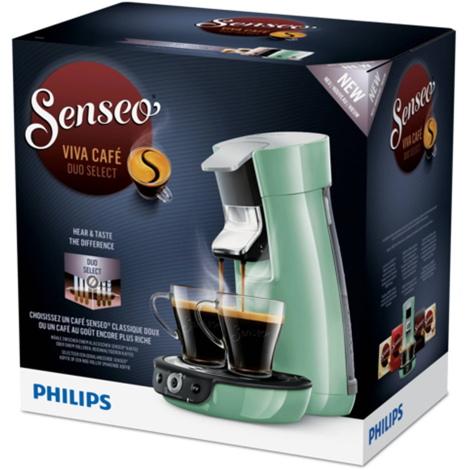 Staren man Mauve Philips SENSEO® Viva Café Duo Select koffiepadmachine HD6564/10 - groen |  Blokker