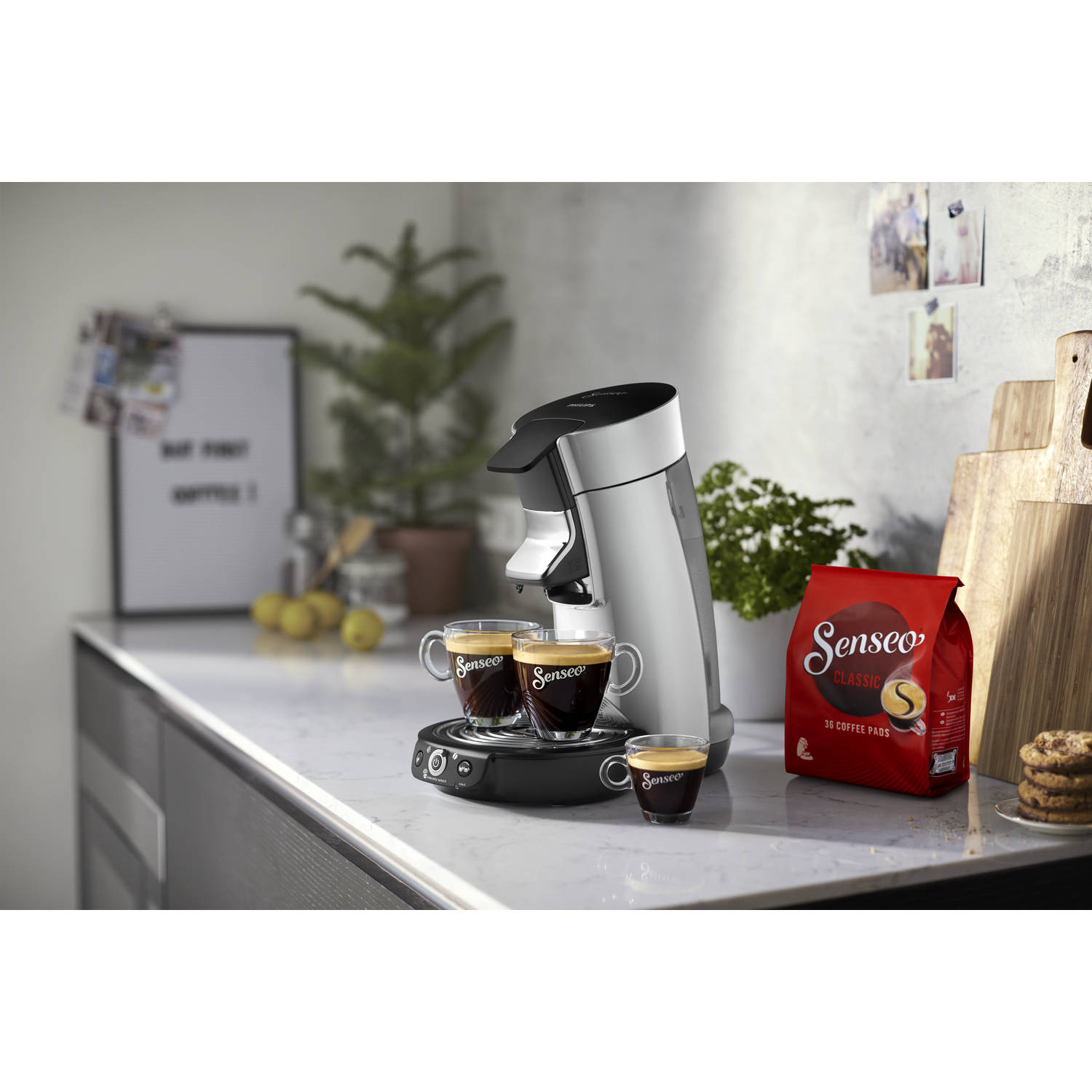 segment Nieuwsgierigheid Oefenen Philips SENSEO® Viva Café Duo Select koffiepadmachine HD6566/10 - zilver |  Blokker