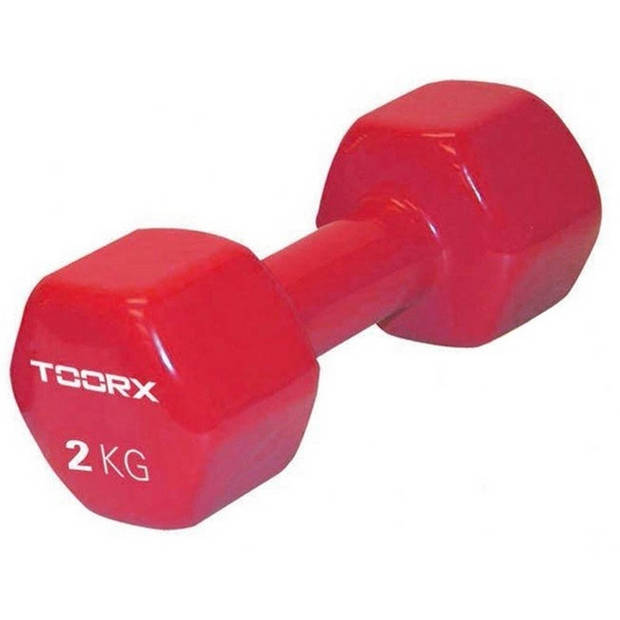 Toorx Vinyl Dumbbell - Per Stuk - 2 kg - Rood