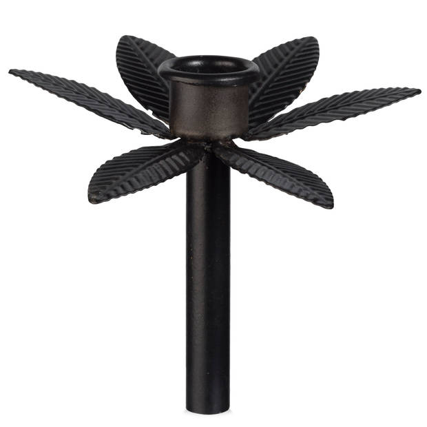 Kaarshouder bloem cup - zwart