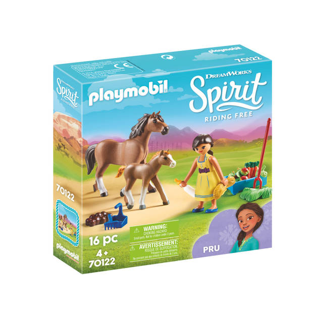 PLAYMOBIL Spirit Pru met paard en veulen 70122