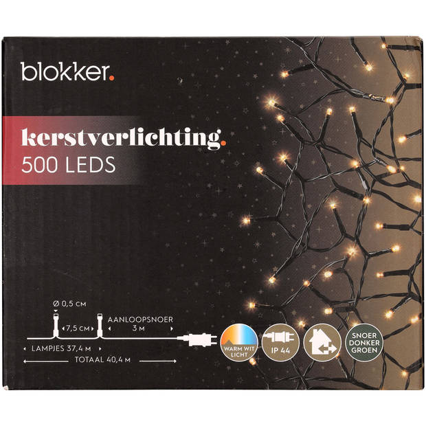 Blokker Kerstverlichting - 500 Leds - Warm Wit