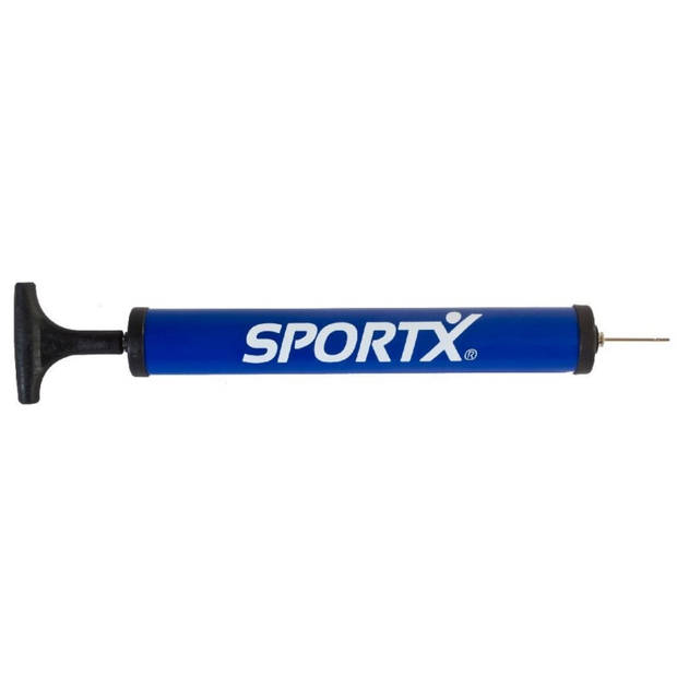 SportX ballenpomp kunststof 30 cm blauw