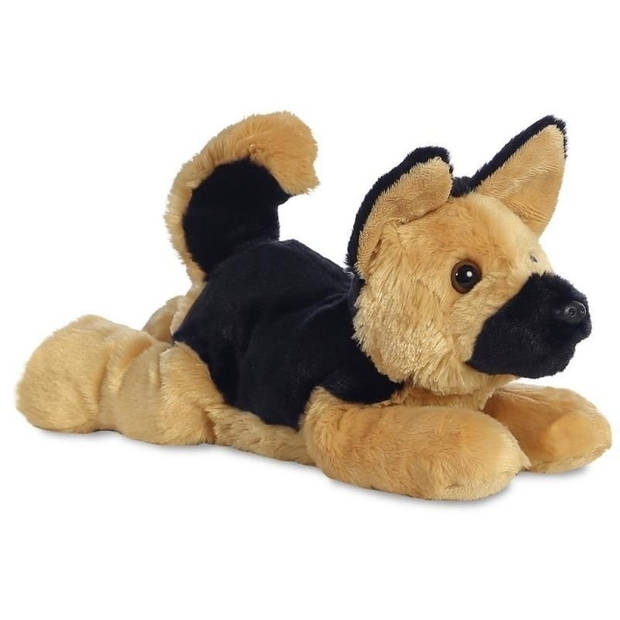 Pluche Duitse herder honden knuffel 30 cm speelgoed - Knuffel huisdieren