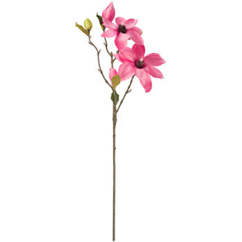Blokker kunstbloem Magnolia spray Roze - 75 cm