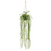 Groene Ficus Pumila kunstplant 60 cm in hangende pot - Kunstplanten/nepplanten