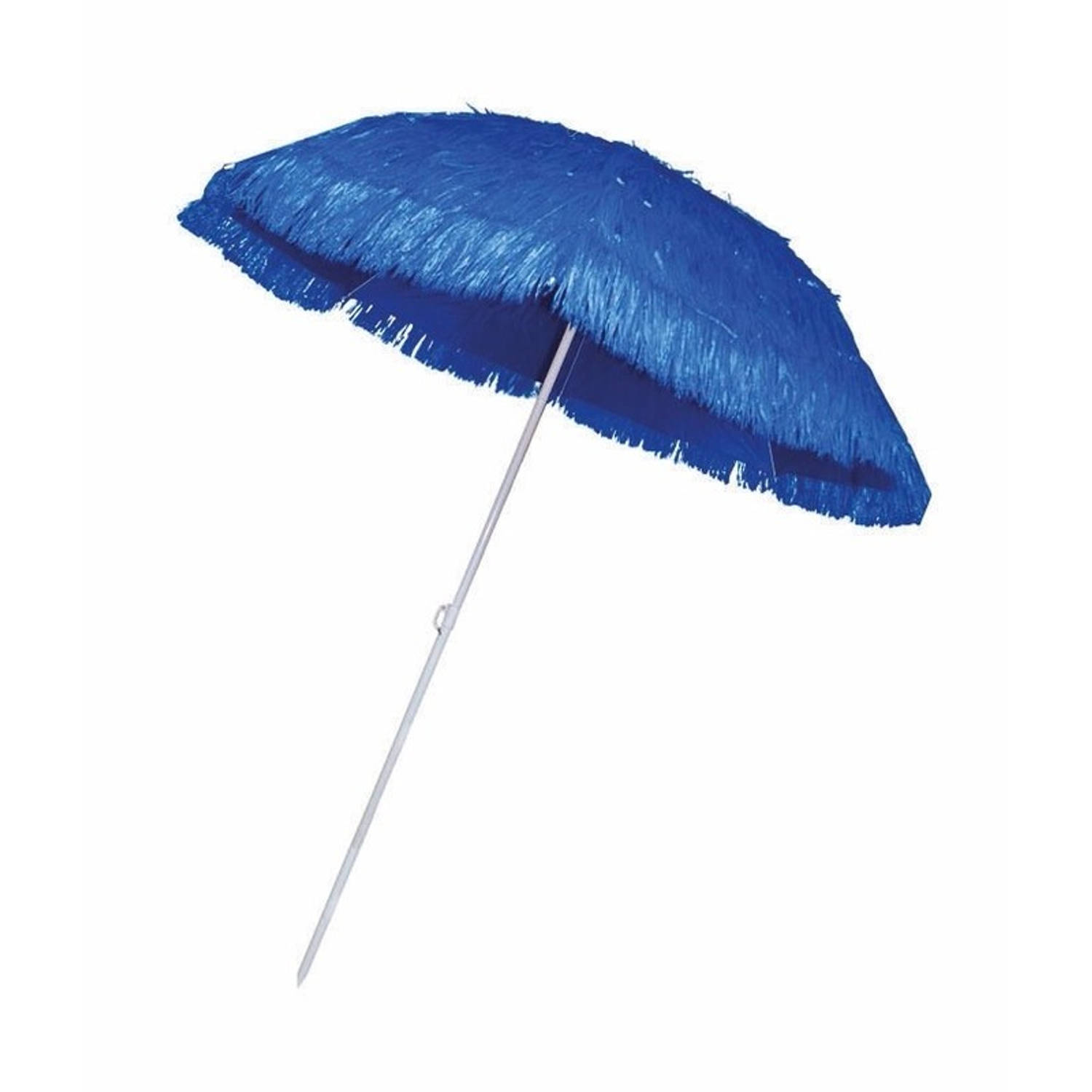 Rieten Strand Parasol Blauw - Parasols