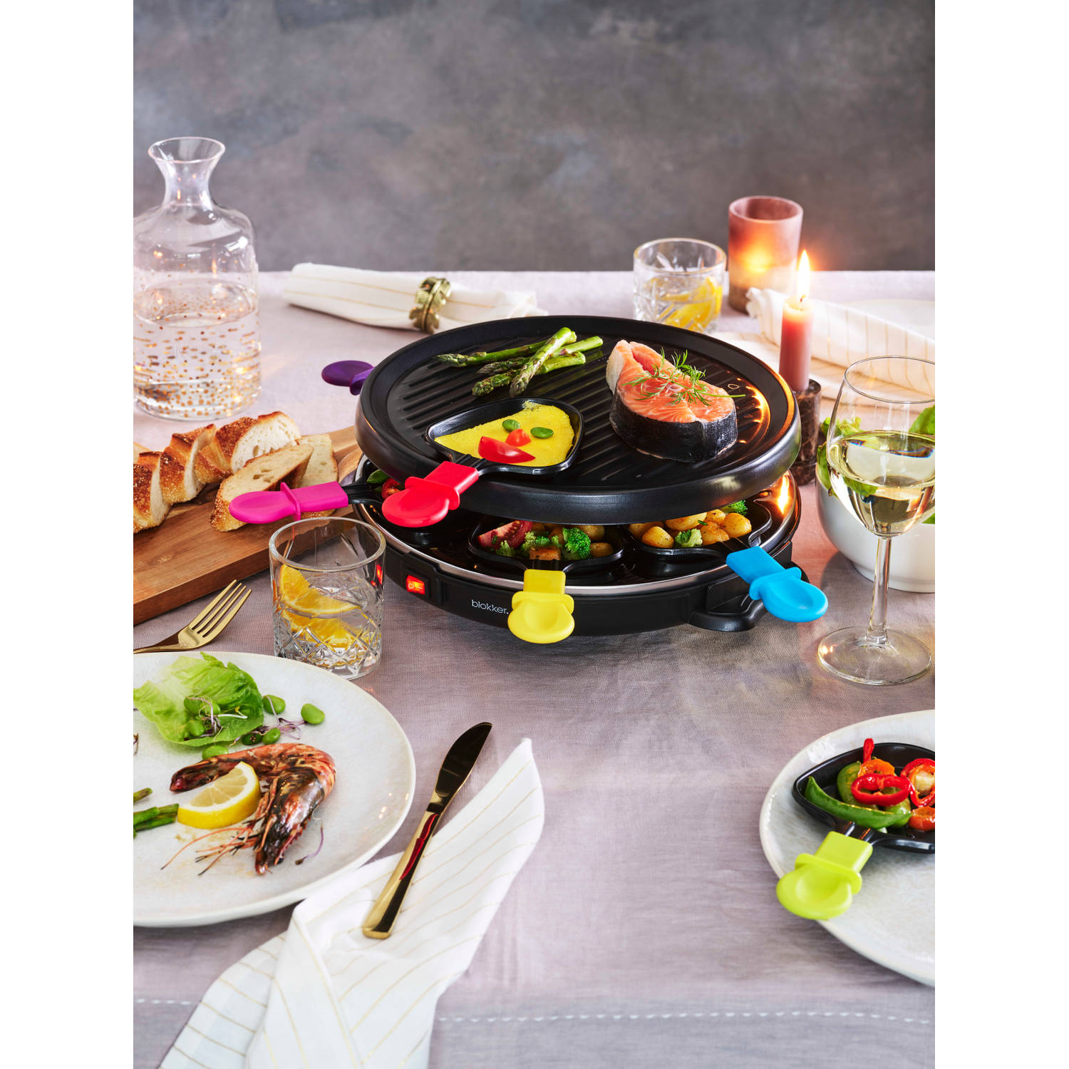 Nedis - APPAREIL A RACLETTE 800W Gourmet / Raclette Grill 6