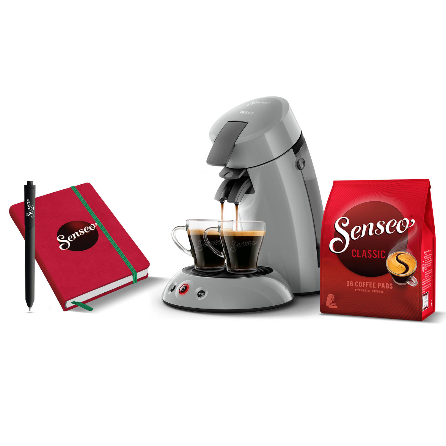Silicium goedkoop Economie Philips SENSEO® Original koffiepadmachine HD6553/70 bundel - grijs | Blokker