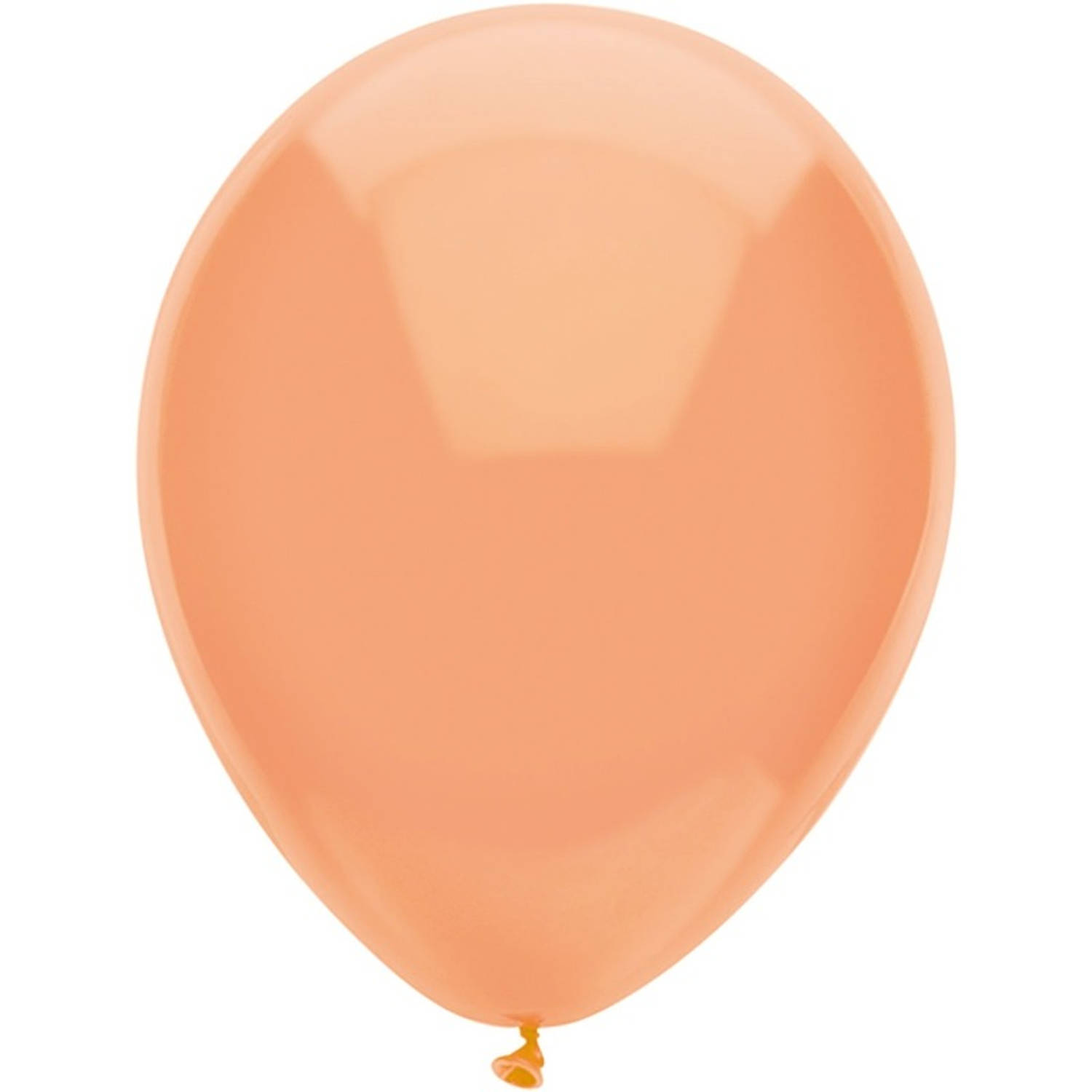 10x Perzik oranje metallic ballonnen 30 cm