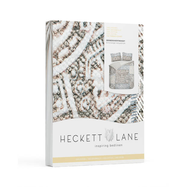 Heckett & Lane dekbedovertrek Damir - Burnt Beige - Lits-jumeaux 240x200/220 cm