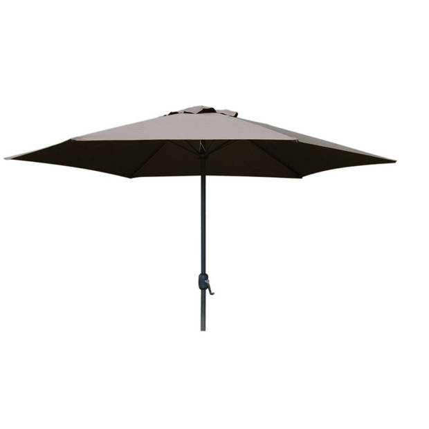 PimXL Parasol Luxe 6-ribs 300cm taupe