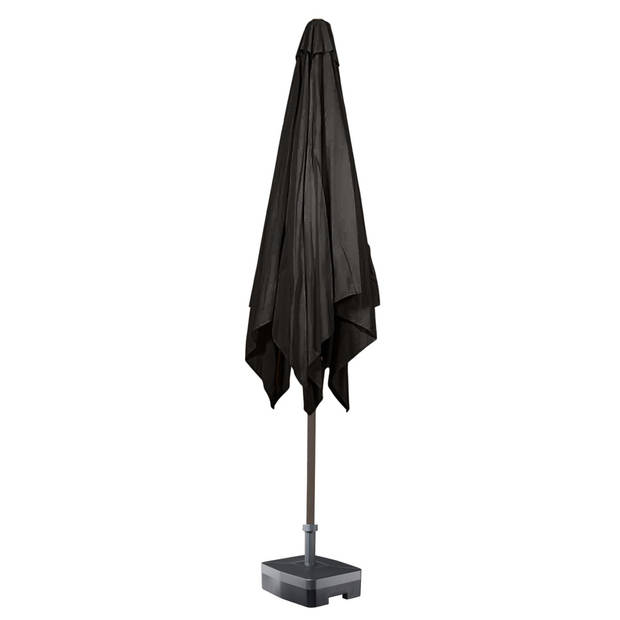 Kopu® Altea Parasol Vierkant 230x230 cm met Windvanger - Zwart