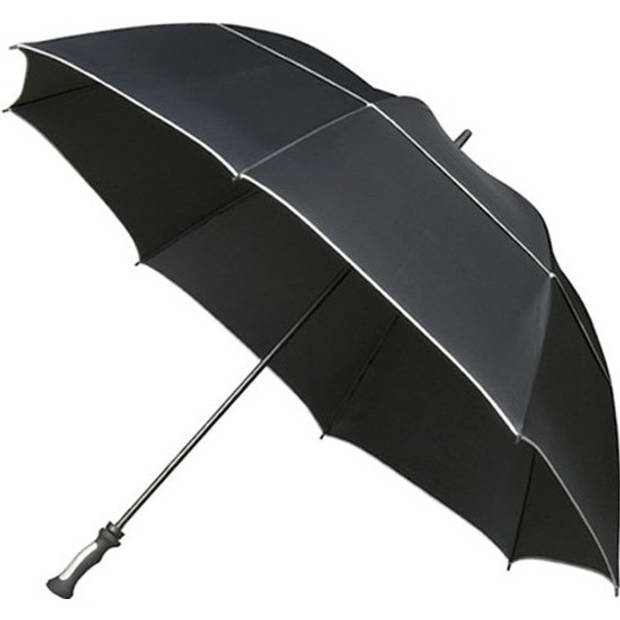 Golf stormparaplu zwart windproof 140 cm - Paraplu's