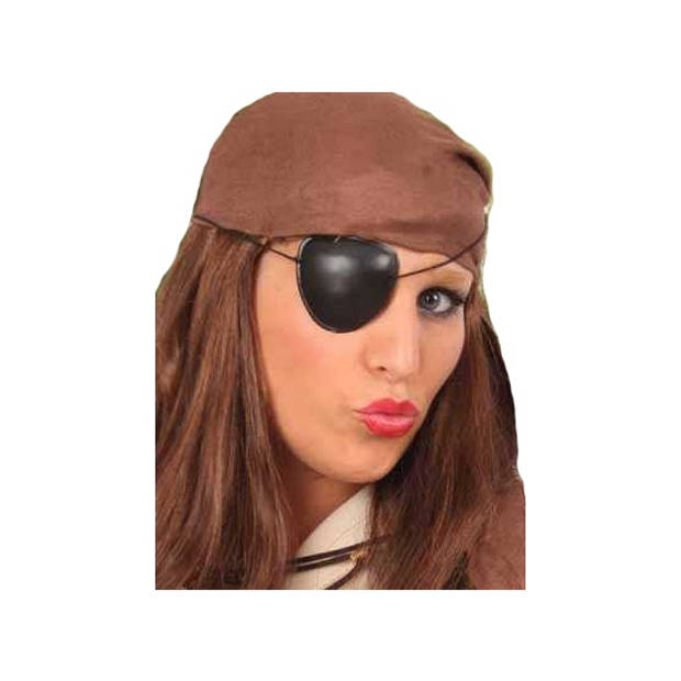 Piraten ooglapje zwart