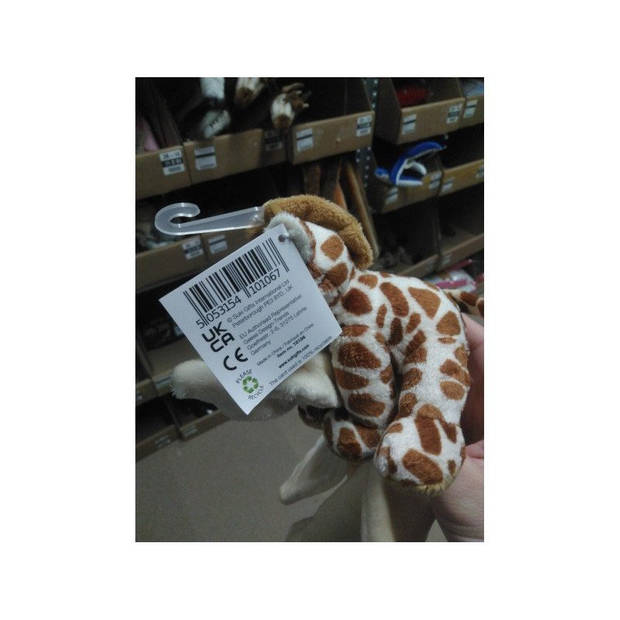 Bruine giraffe tuttel/knuffeldoekje 30 cm - Knuffeldoek