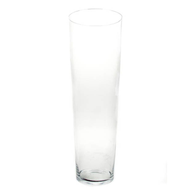 Steelbloemen conische vaas glas 70 cm - Vazen
