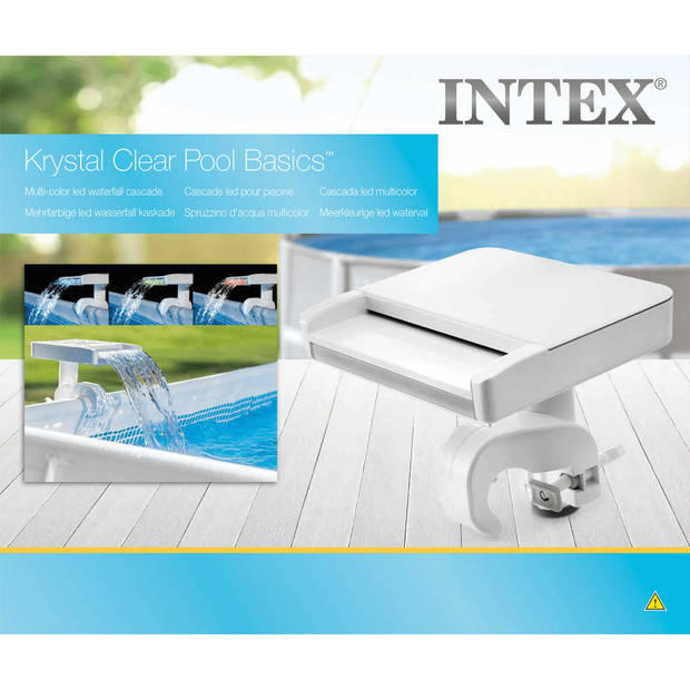 INTEX Led zwembadcascade voor Intex buisvormig zwembad