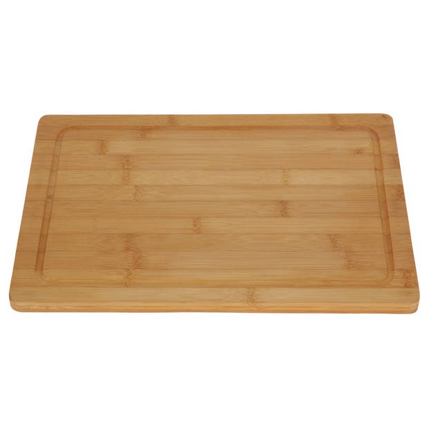 Bamboe houten snijplank 37 cm - Snijplanken/serveerplanken/broodplanken van hout