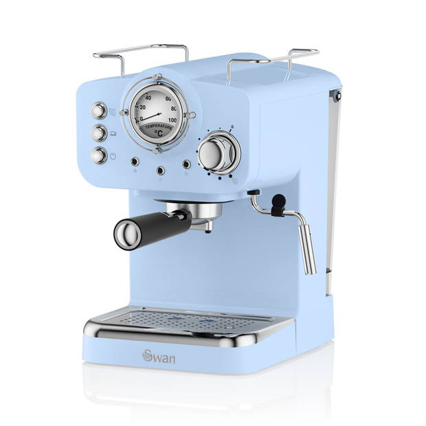 Swan Retro Espressomachine Blauw