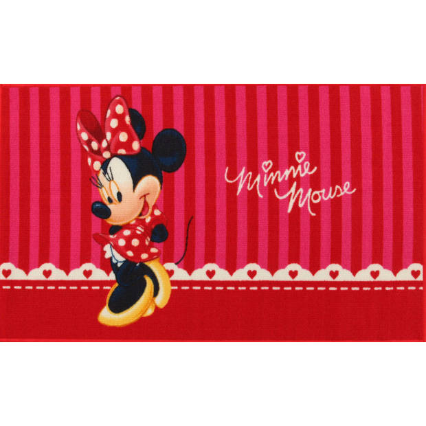 Disney vloerkleed Minnie Mouse rood 140 x 80 cm