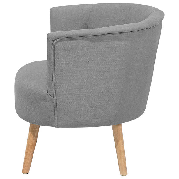 Beliani ODENZEN - Fauteuil-Grijs-Polyester