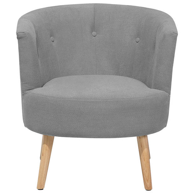 Beliani ODENZEN - Fauteuil-Grijs-Polyester