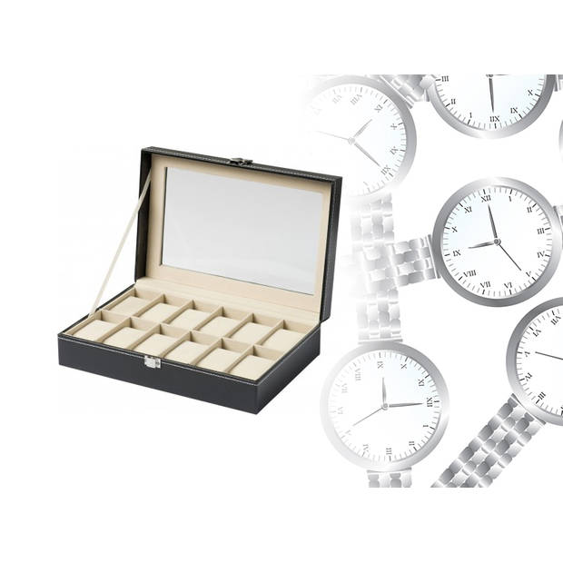 Horloge en Sieraden opbergdoos - Horlogebox - 12 stuks
