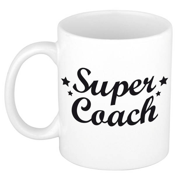 Super coach cadeau mok / beker 300 ml - feest mokken