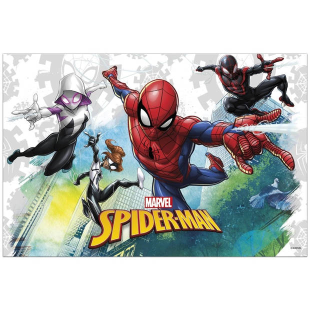 1x Marvel Spiderman tafelkleden/tafelzeilen 120 x 180 cm kinderverjaardag - Feesttafelkleden