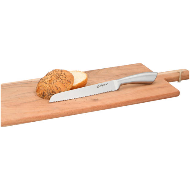 Broodmes roestvrij staal 33 cm - Broodmessen/Kartelmessen/Keukenmessen