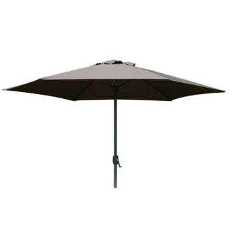 PimXL Parasol Luxe 6-ribs 300cm taupe