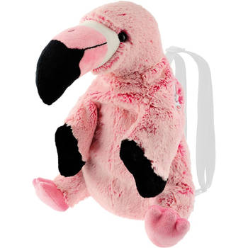 Bruine flamingo vogel rugzak/rugtas knuffels 32 cm knuffeldieren - Rugzak - kind