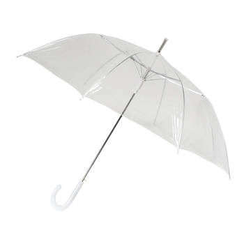 Falconetti® trendy paraplu transparant kunstofhaak handvat, automaat- TRANSPARANT Ø 92cm