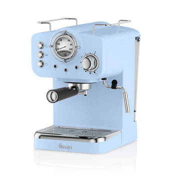 Swan Retro Espressomachine Blauw