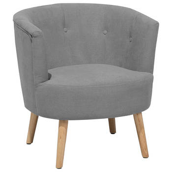 Beliani ODENZEN - Fauteuil-Grijs-Polyester