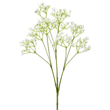 Emerald Kunstbloem Gipskruid - 68 cm - wit - losse tak - kunst zijdebloem - Gypsophila - Kunstbloemen