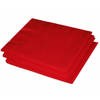 20x Papieren feest servetten rood - Feestservetten