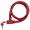 Dunlop kabelslot - rood - plastic coating - 80 cm - Fietssloten