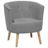 Beliani ODENZEN - Fauteuil-Grijs-Polyester