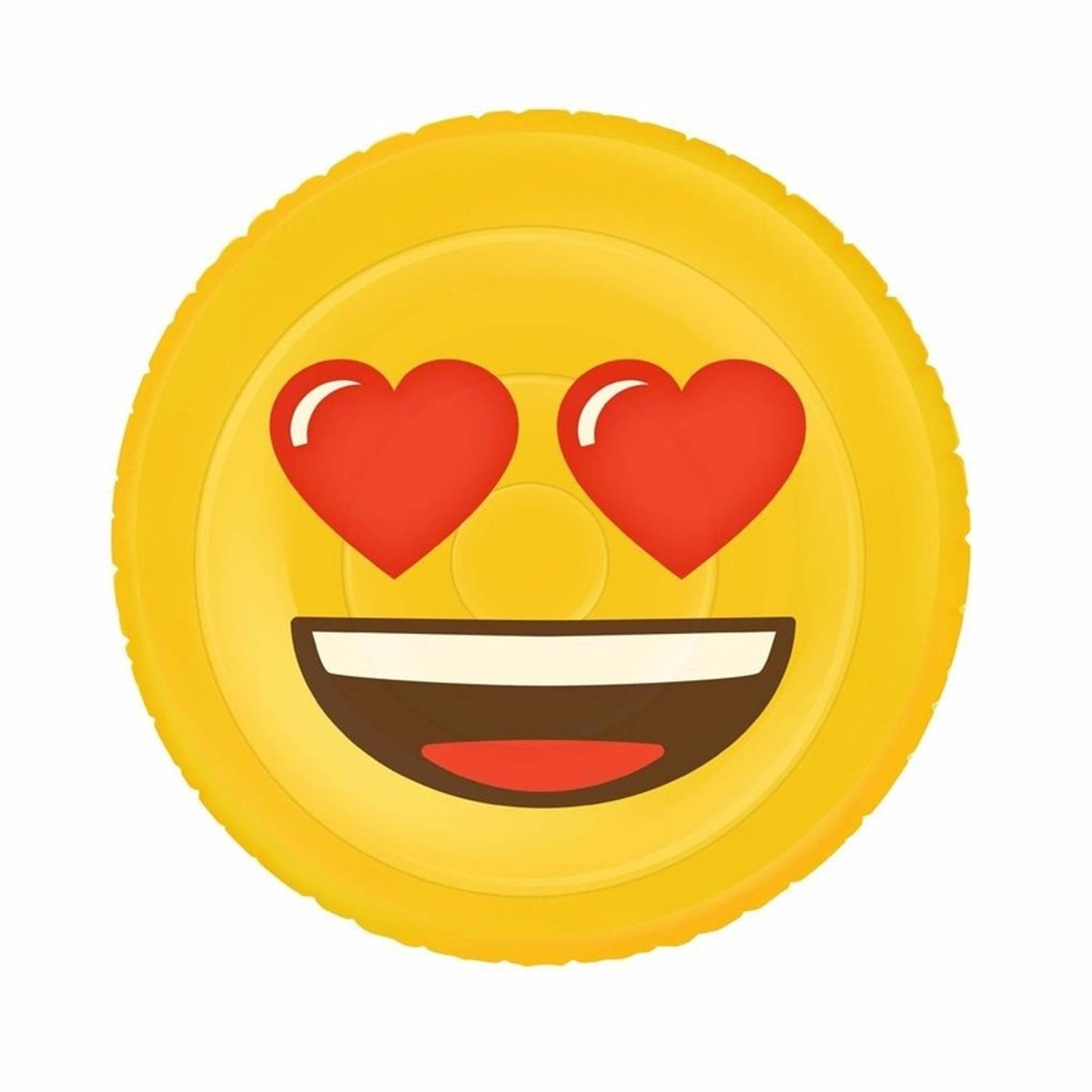 Opblaasbaar Figuur Emoji Face Heart