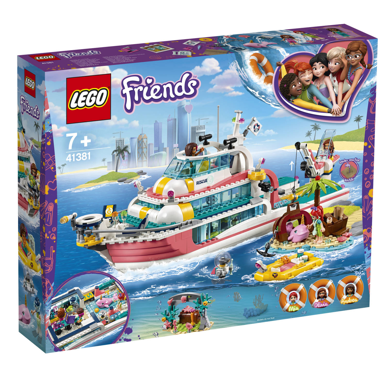 Krimpen badge Slank LEGO Friends reddingsboot 41381 | Blokker