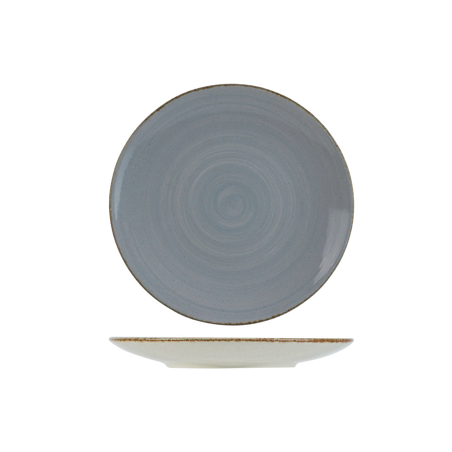 Cosy & Trendy Dinerbord Granite Denim Blauw Ø 27 cm