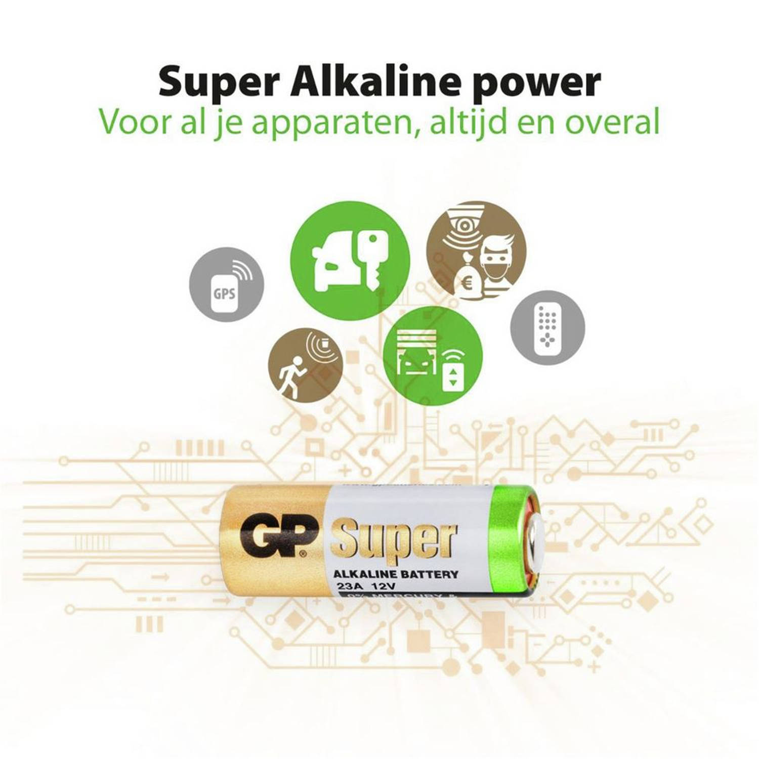 Verdampen spuiten hobby GP 23A 4 stuks Alkaline Batterij | Blokker