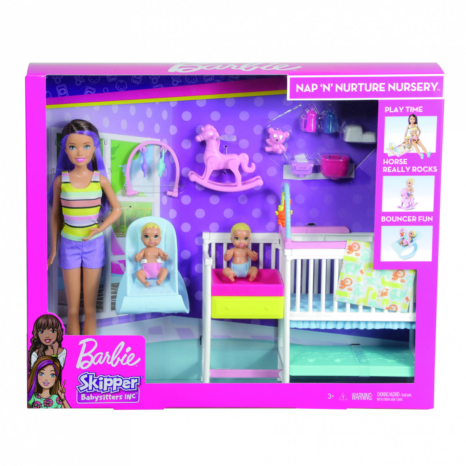 tarief ontgrendelen Afname Barbie speelset Babysitter Skipper kinderkamer 10-delig | Blokker