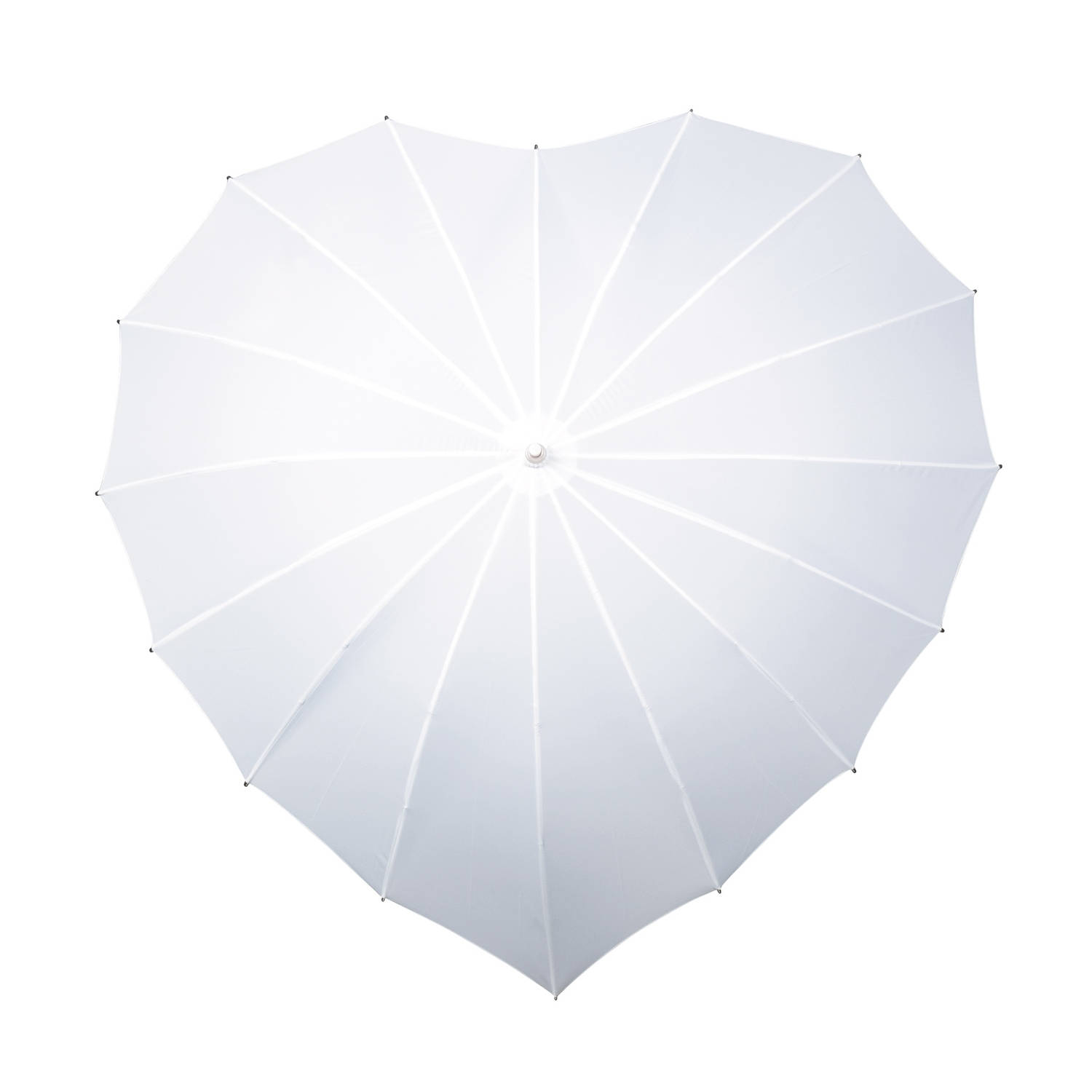 Componeren Persona Antipoison Impliva paraplu hartvormig handopening 110 cm wit | Blokker