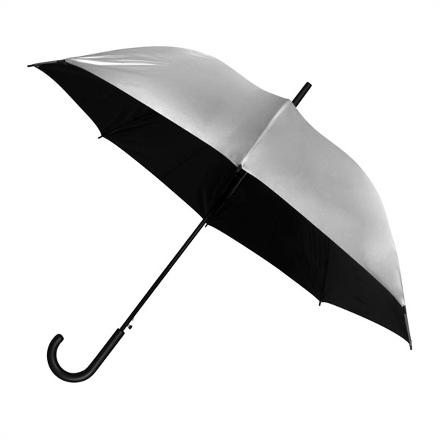 Falconetti paraplu automatisch 103 cm zilver-zwart